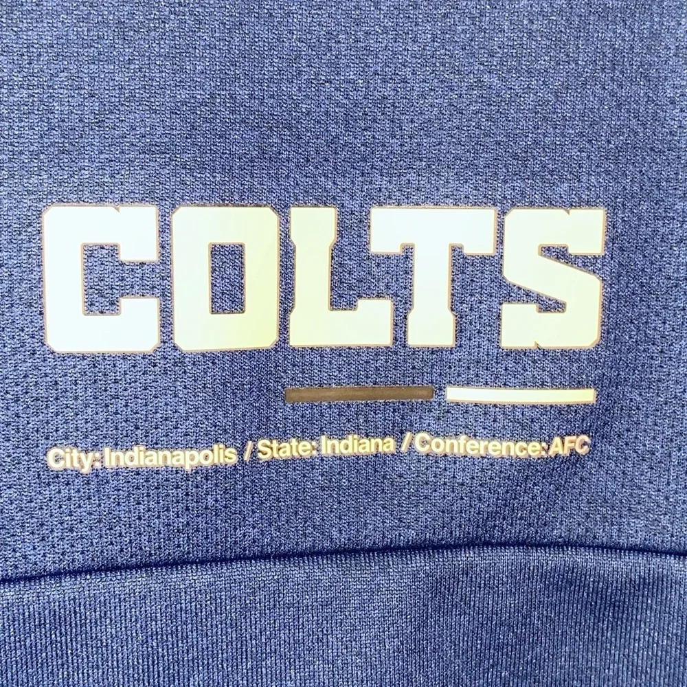 Nike Indianapolis Colts V-Neck Men's Med Blue Dri-Fit 